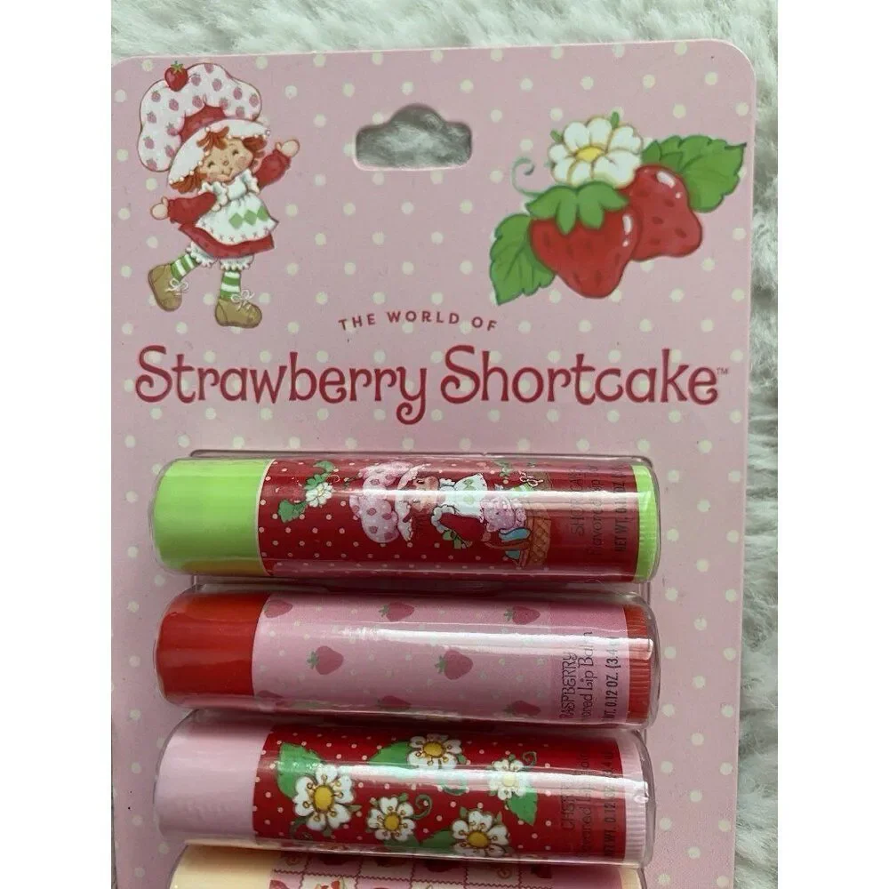8 Pack Strawberry Shortcake Flavored Lip‎ Balms Lemon Meringue Cake Batter NEW